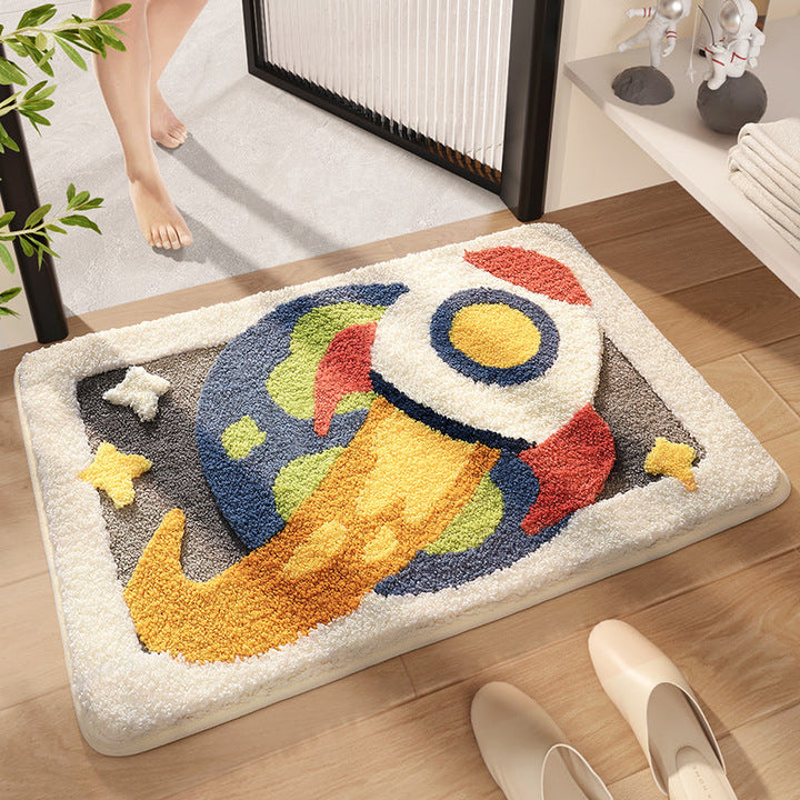 Floral Bath Mat Kalsten