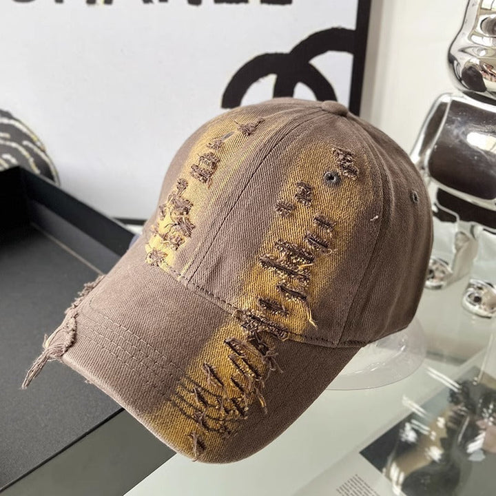 Unisex Distressed Denim Cap Kalsten