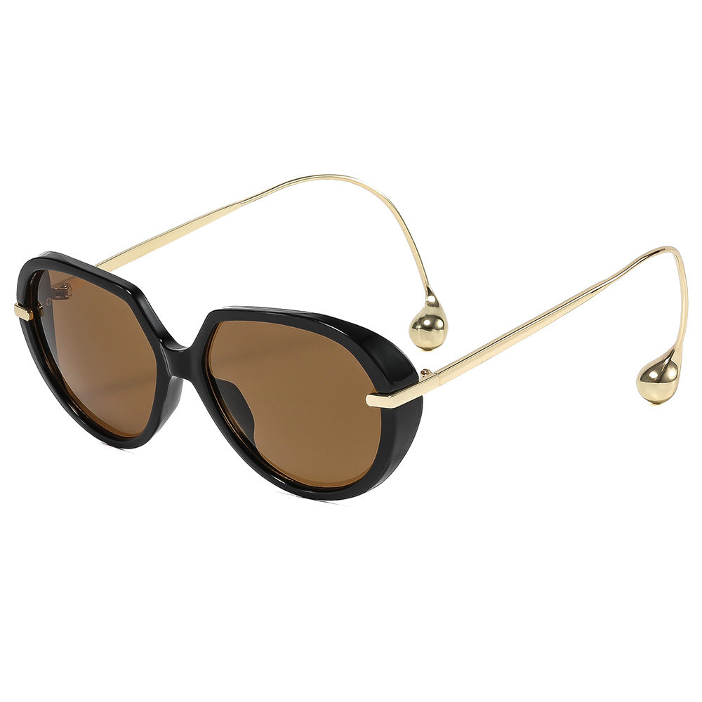 Women's Cat-Eye Sunglasses with Golden Accents and Stylish Frame Kalsten