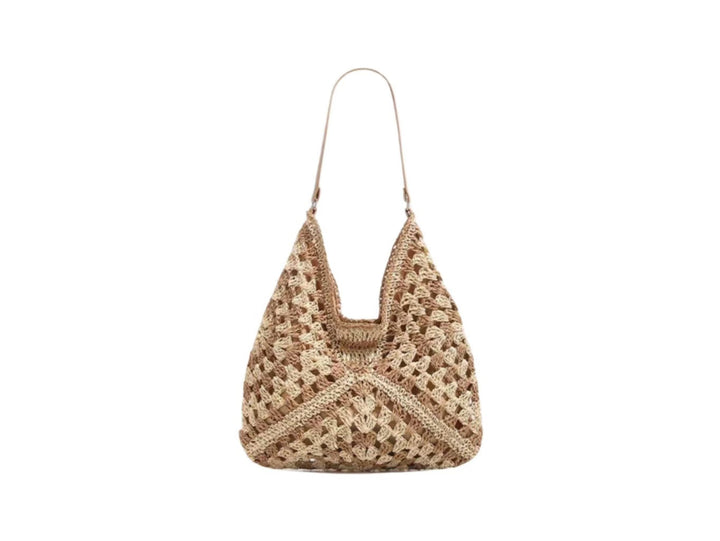 Handbag with Artistic Macrame Design and Flexible Carrying Comfort Kalsten