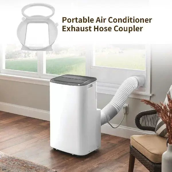 Unisex universal size universal window fan adapter with circular exhaust collar and quick release flange for portable air conditioners Kalsten