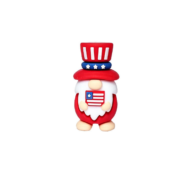 Unisex nan handcrafted decorative gnome set made of air-drying modeling clay with star and heart appliqué Kalsten