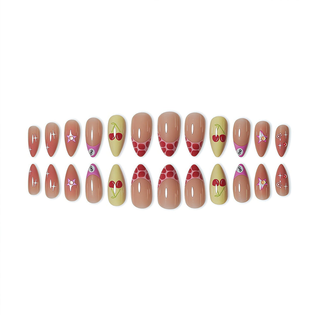 Artistic Fruit-Inspired Press-On Nail Art Kalsten