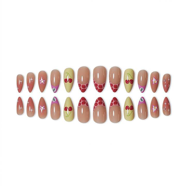 Artistic Fruit-Inspired Press-On Nail Art Kalsten