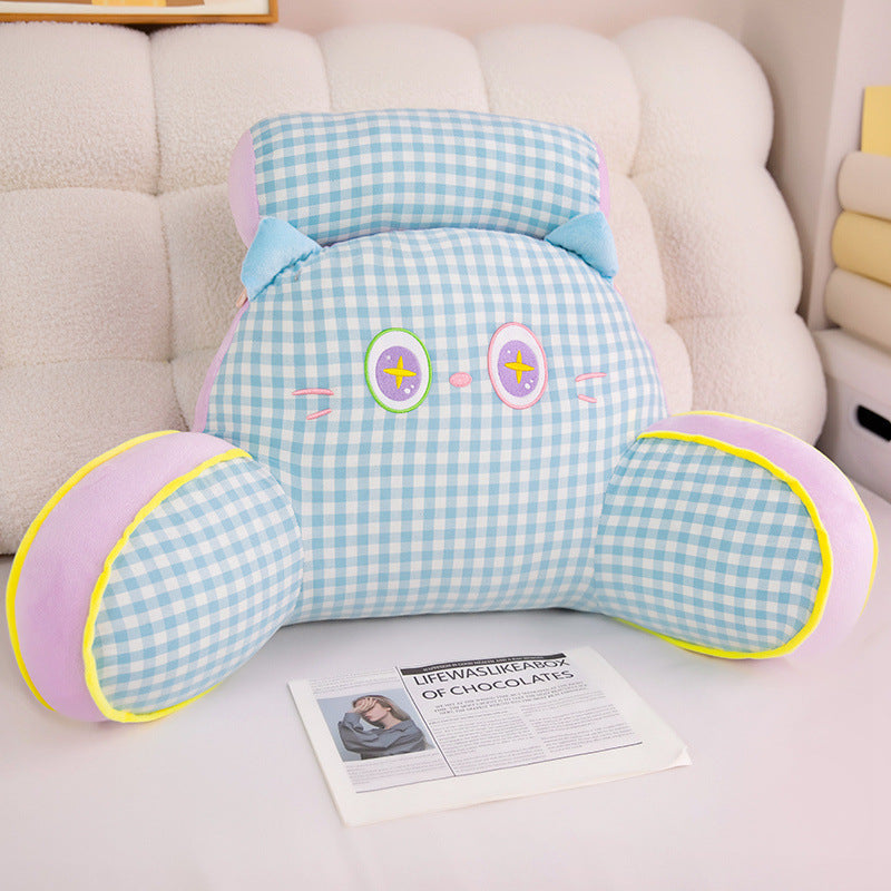 Funny plush back support pillow in cat design Kalsten
