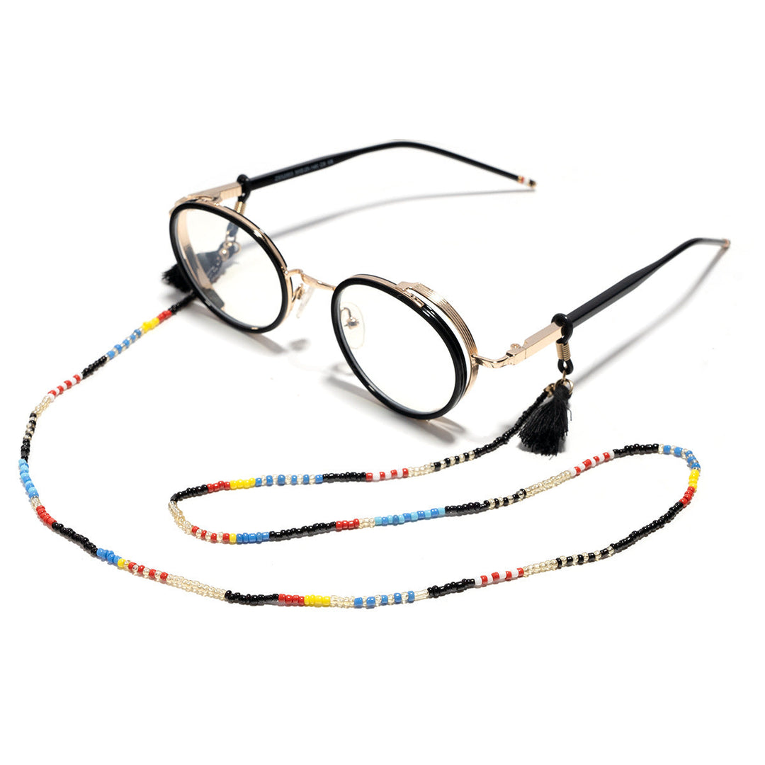 Beaded Eyewear Chain with Tassel Attachments Kalsten