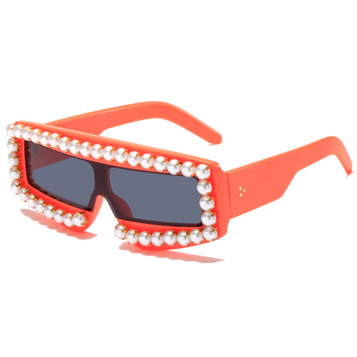 Women's fashionable sunglasses with pearl appliqués Kalsten