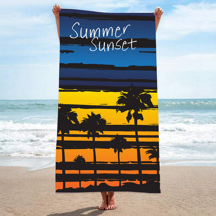 Ladies beach towel with maritime stripe pattern Kalsten