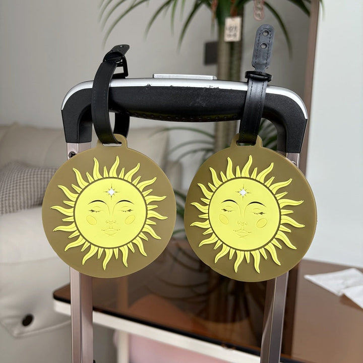 Whimsical Sun-Themed Luggage Tag Kalsten
