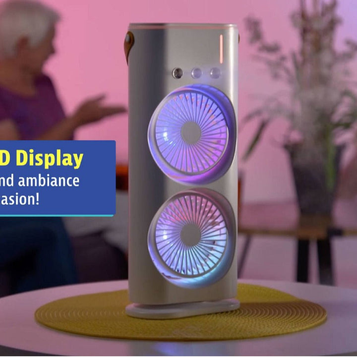 Double-Ended Spray Fan: Portable Air Cooler | Kalsten