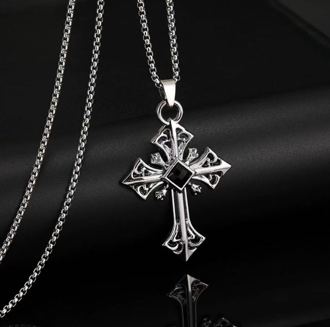 Gothic Cross Pendant Necklace Kalsten