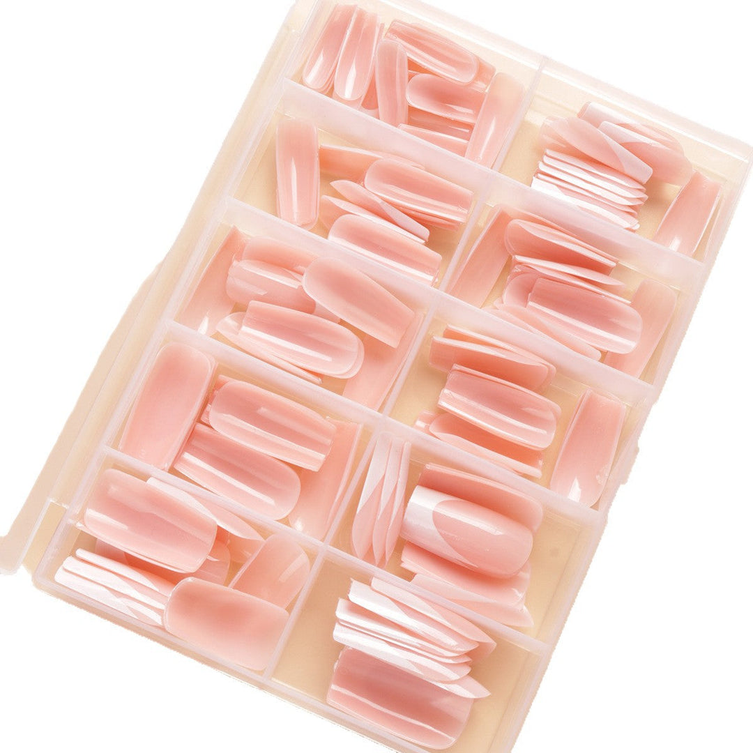 Premium Long-Length French Tip Press-On Nail Set Kalsten
