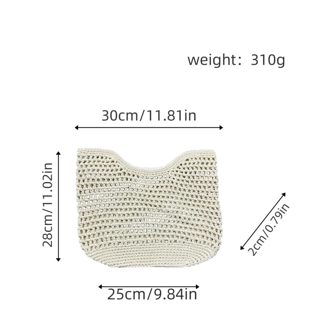 Net bag with durable leather handles Kalsten