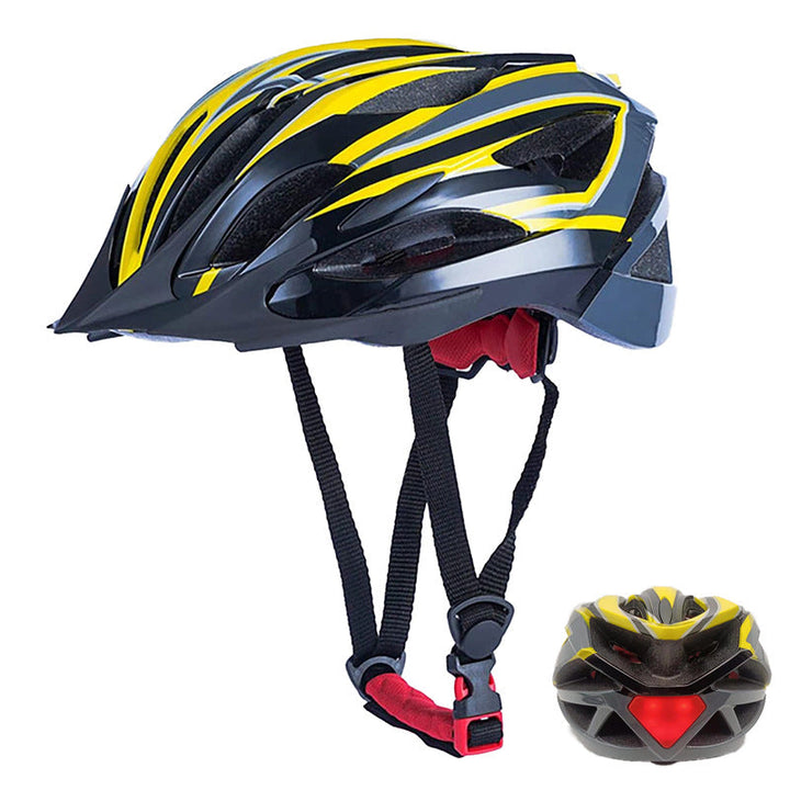 Bicycle helmet with LED rear light and optimal ventilation Kalsten