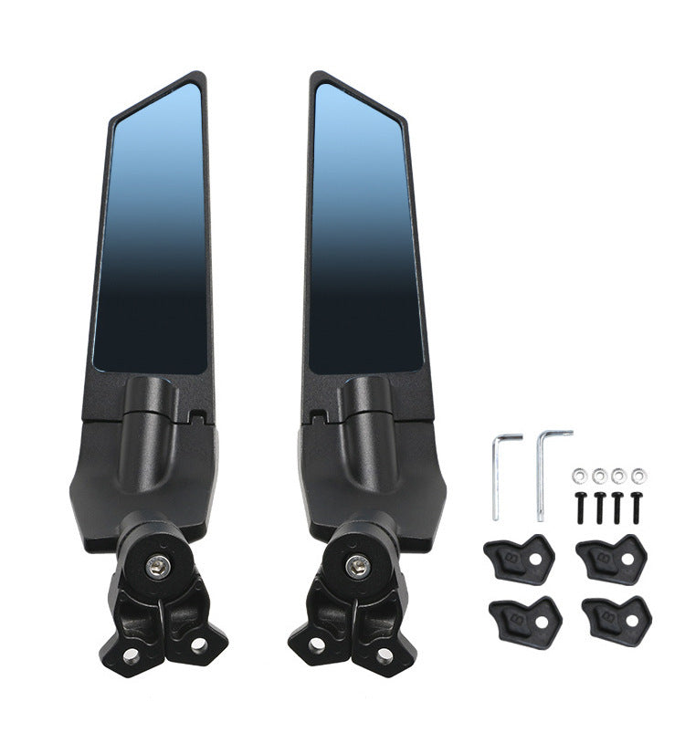Adjustable motorcycle rearview mirrors with high-quality mounting system Kalsten