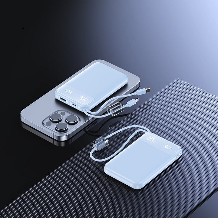 Slim Powerbank with digital charge level display and fast charging function Kalsten