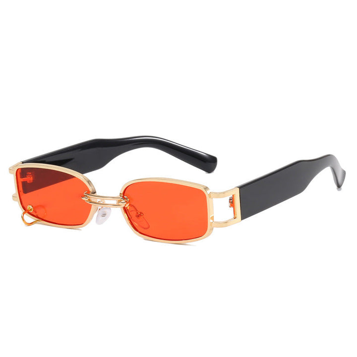 Ladies sunglasses in luxurious rectangular design with golden accents Kalsten