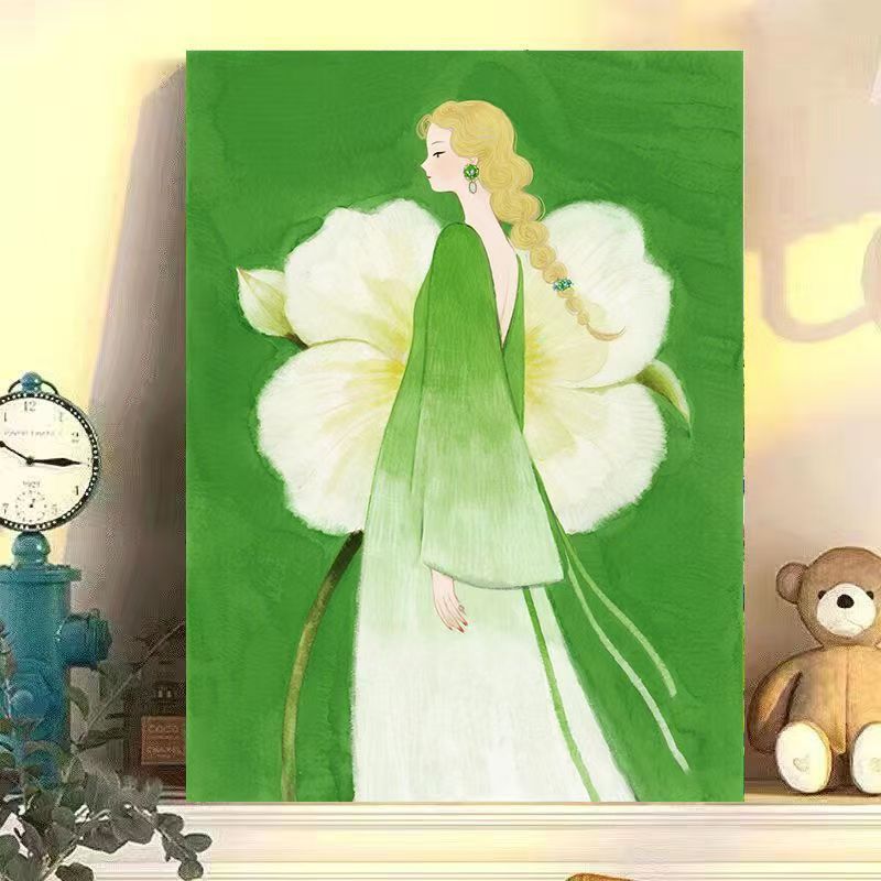 Artistic Floral Illustration Canvas Artwork Kalsten