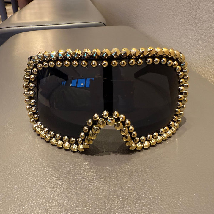 Ladies fashionable ski goggles with glamorous rhinestone embellishment Kalsten