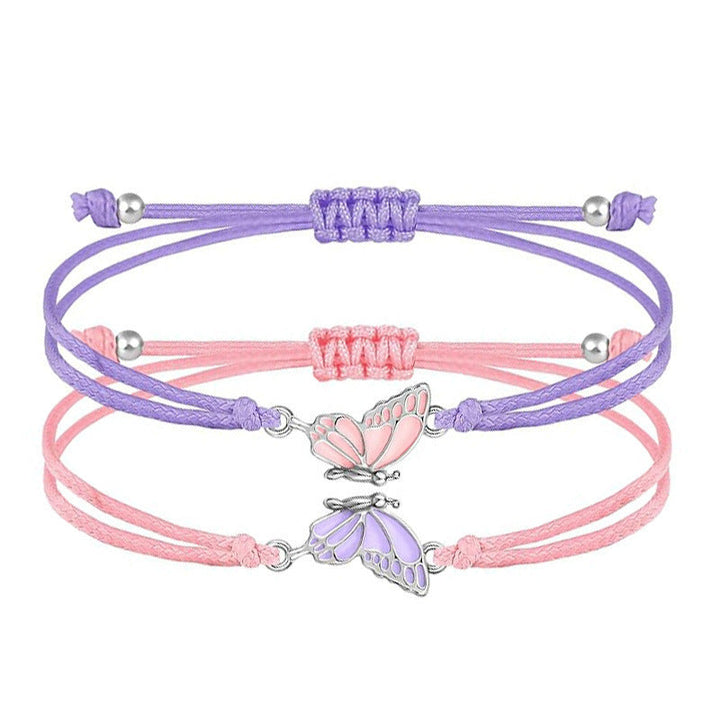 Butterfly Charm Necklace and Bracelet Set Kalsten