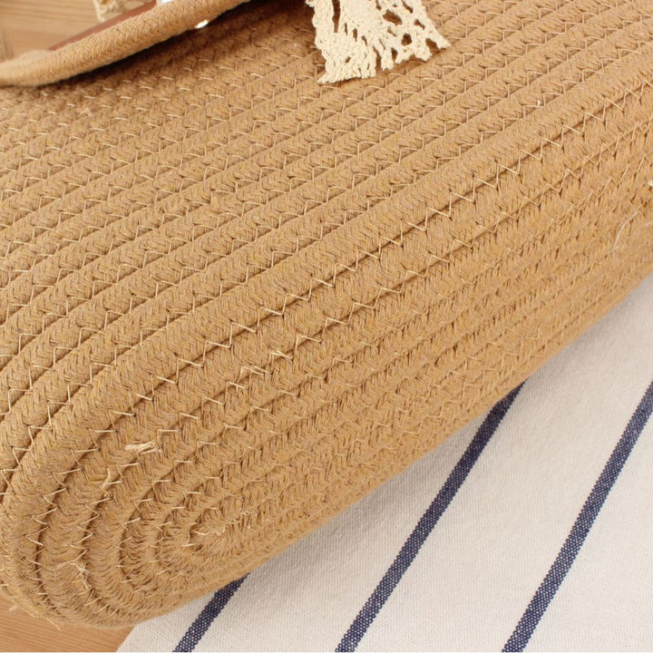 Elegant Bast shoulder bag with leather details Kalsten