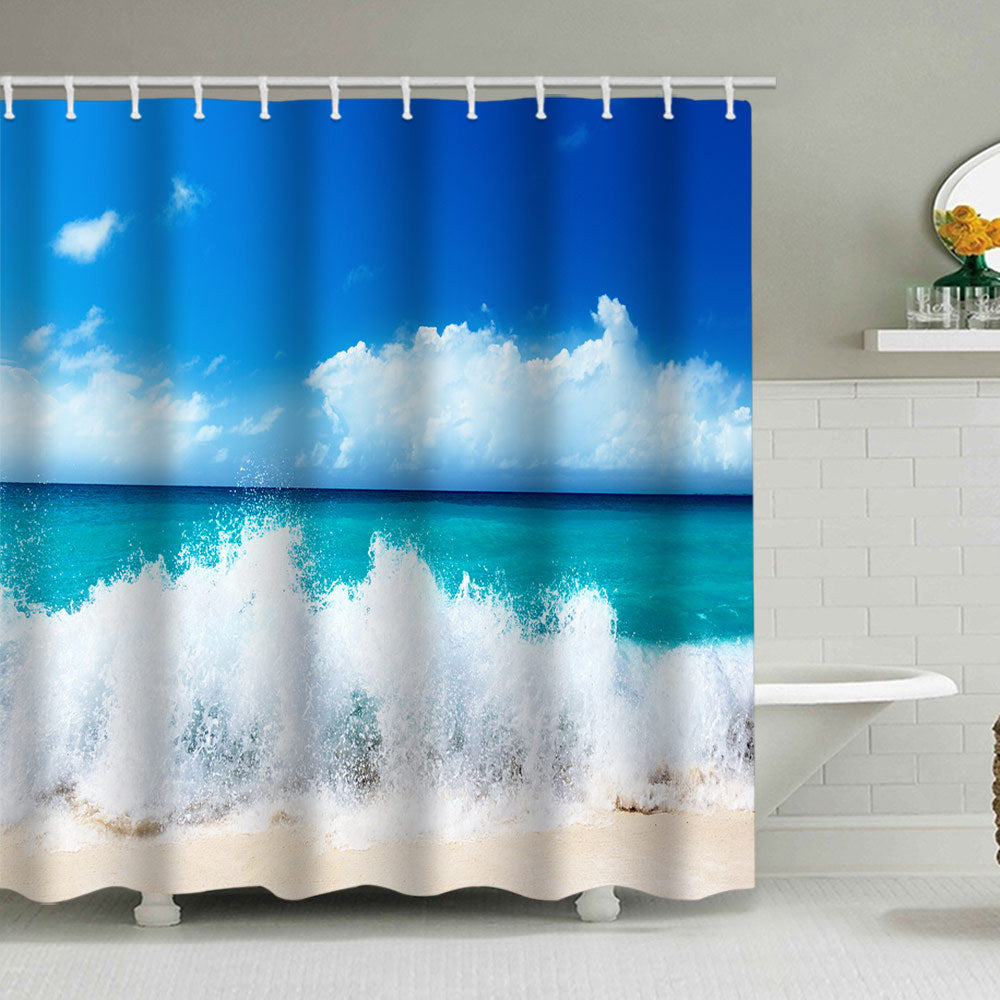 Tropical Oasis Shower Curtain Kalsten