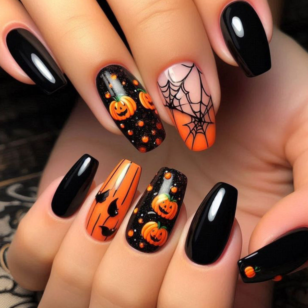 Artificial nails with Halloween motif Kalsten