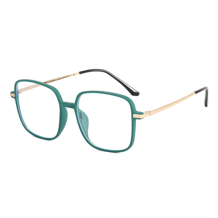 Women's square designer glasses with delicate metal frame Kalsten