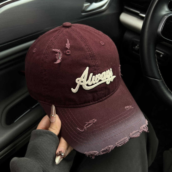Women's Distressed Graphic Baseball Cap Kalsten