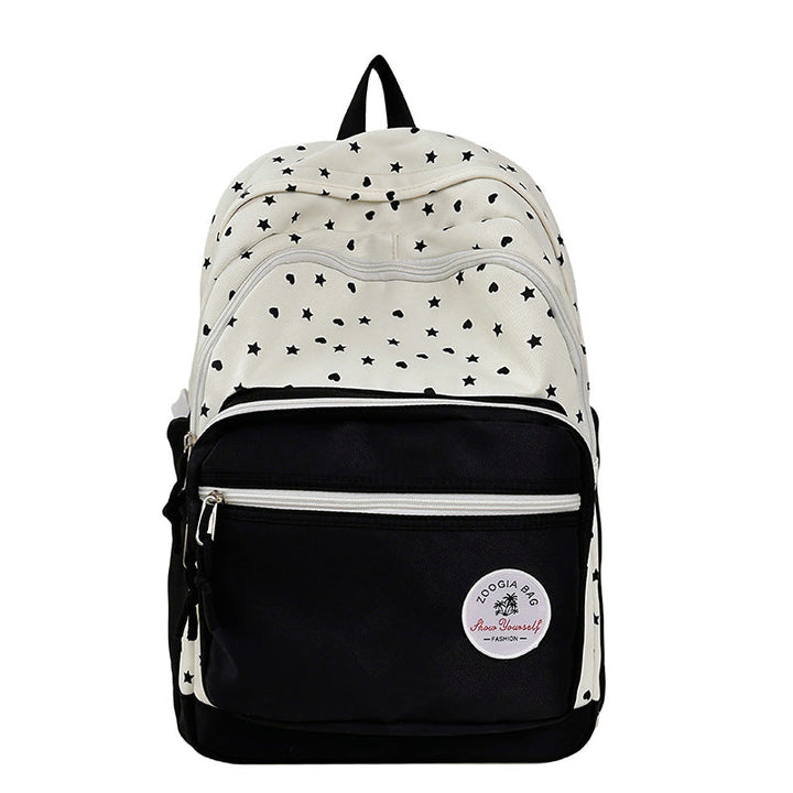 Charming Star-Patterned School Backpack Kalsten
