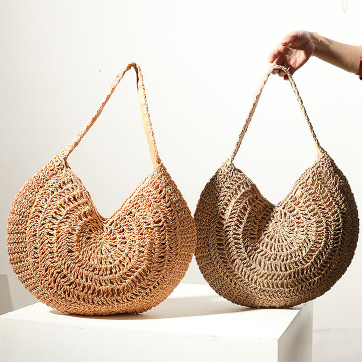 Crocheted Beach Bag in Artistic Spiral Design Kalsten