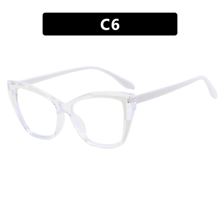 Women's Fashion Cat-Eye Glasses with Transparent Frame Kalsten