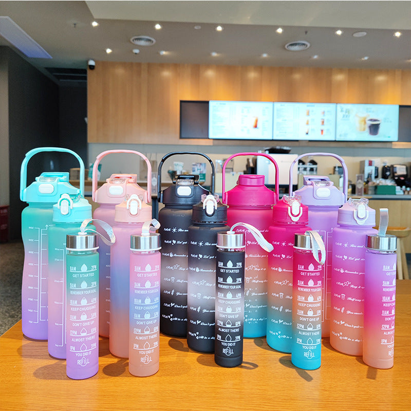Women's ergonomic water bottle with motivational markings Kalsten