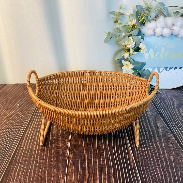 Unisex Designer Storage Basket with Elegant Handles Kalsten
