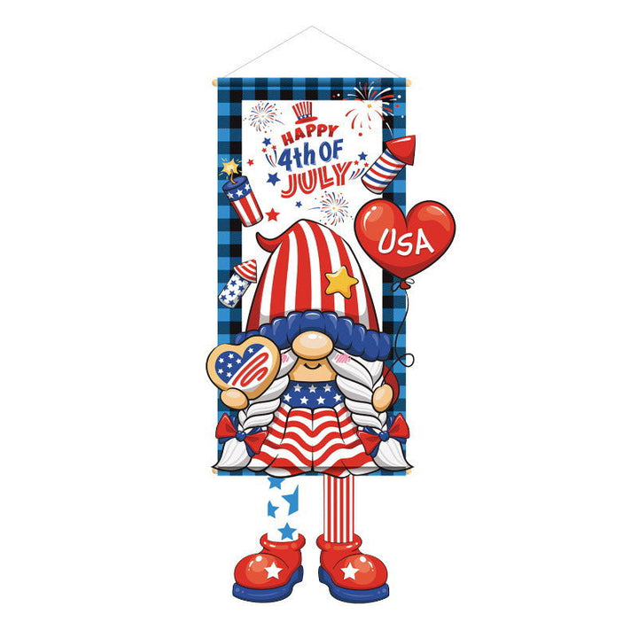 Unisex nan patriotic American flag windsock with long trailing streamers and reinforced hanging loop Kalsten