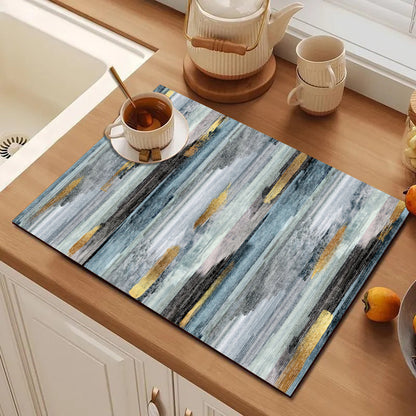 Abstract Geometric Kitchen Mat Acalora