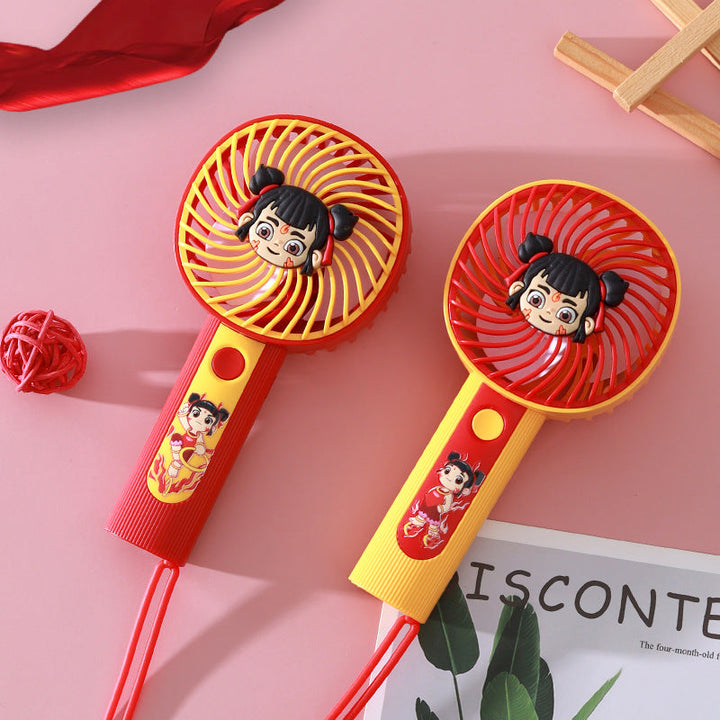 Ladies Portable Handheld Fan with Child-Friendly Design Kalsten