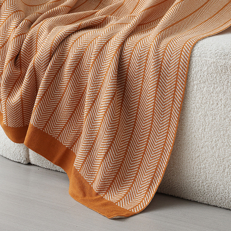 Ladies cuddle blanket with zigzag pattern Kalsten