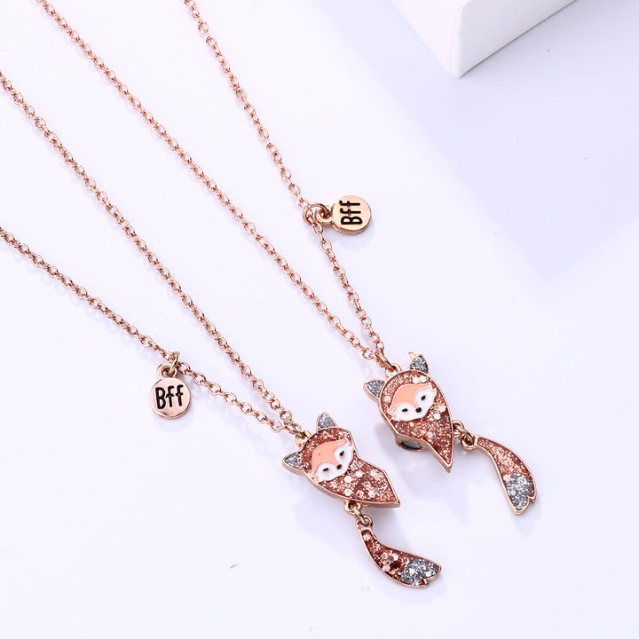 Best Friends Fox Pendant Necklace Kalsten