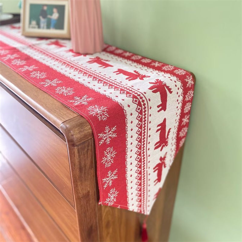 Festive Holiday-Themed Table Runner