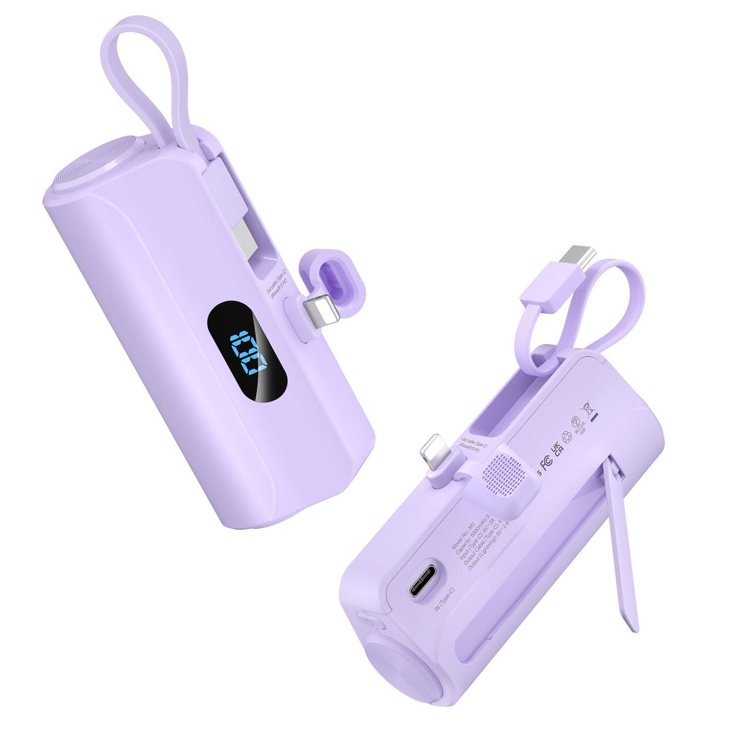 Compact power bank with integrated LED light Kalsten