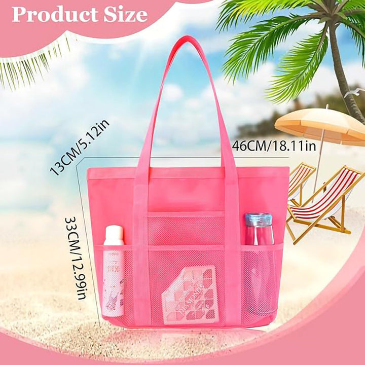 Multifunctional shopping bag with practical outer pockets Kalsten
