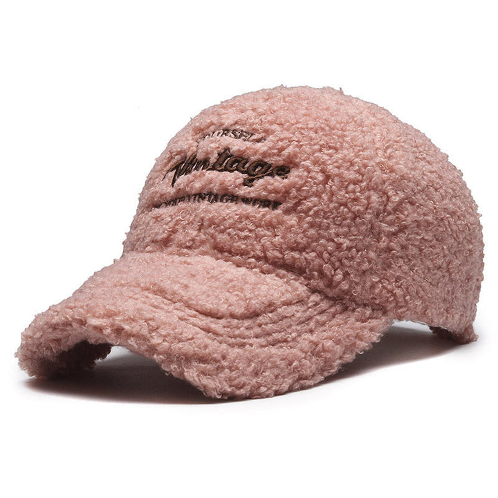 Women's Vintage-Inspired Plush Baseball Cap Kalsten