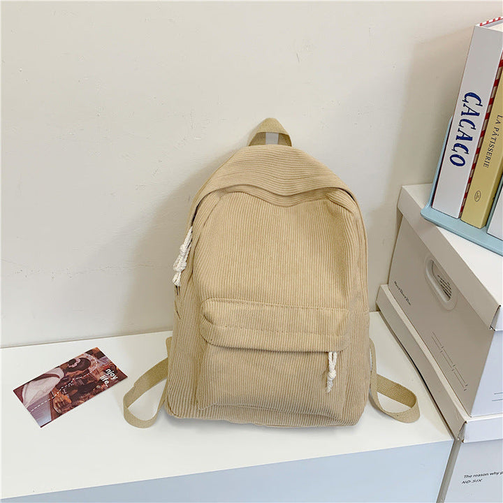 Textured Corduroy Backpack