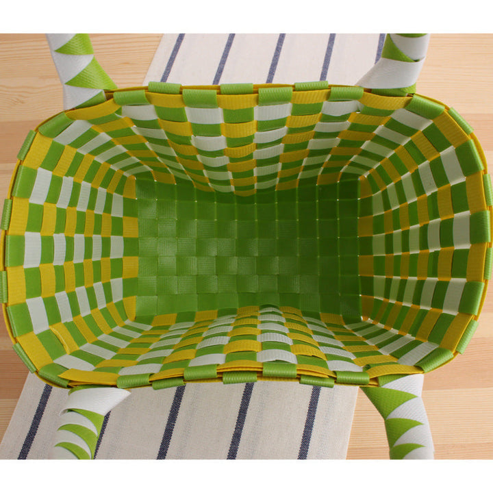 Handcrafted Tote Bag in Modern Check Pattern Kalsten