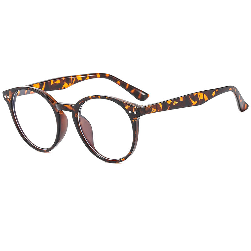 Women's fashionable round sunglasses with transparent frame and UV protection Kalsten