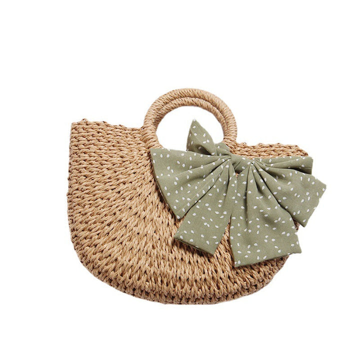 Basket bag with decorative bow details Kalsten