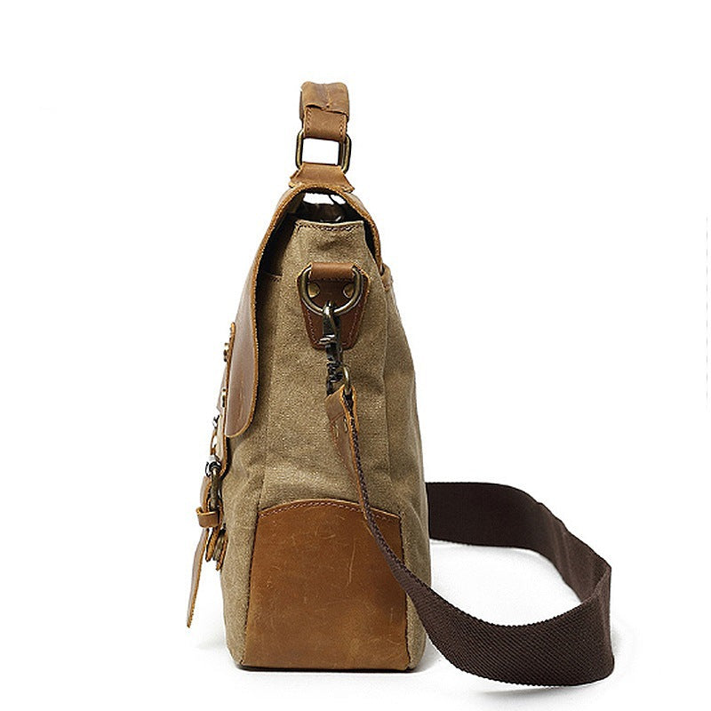 Robust Briefcase Made of Durable Canvas and Leather Kalsten