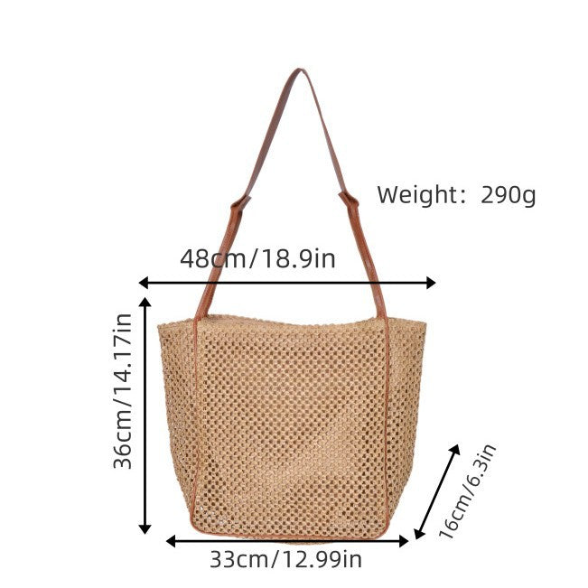 Natural raffia shoulder bag Kalsten