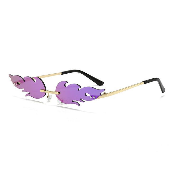 Ladies extravagant sunglasses in creative flame design Kalsten